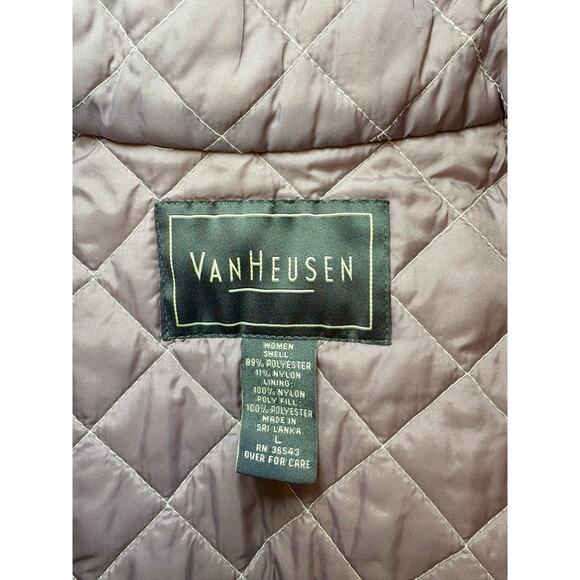 Van Heusen Women’s Quilted Vest Large Off White/Cream - Picture 3 of 7